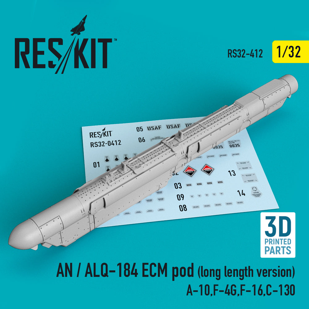 ResKit RS32-0412 1:32 AN / ALQ-184 ECM pod (long length version)