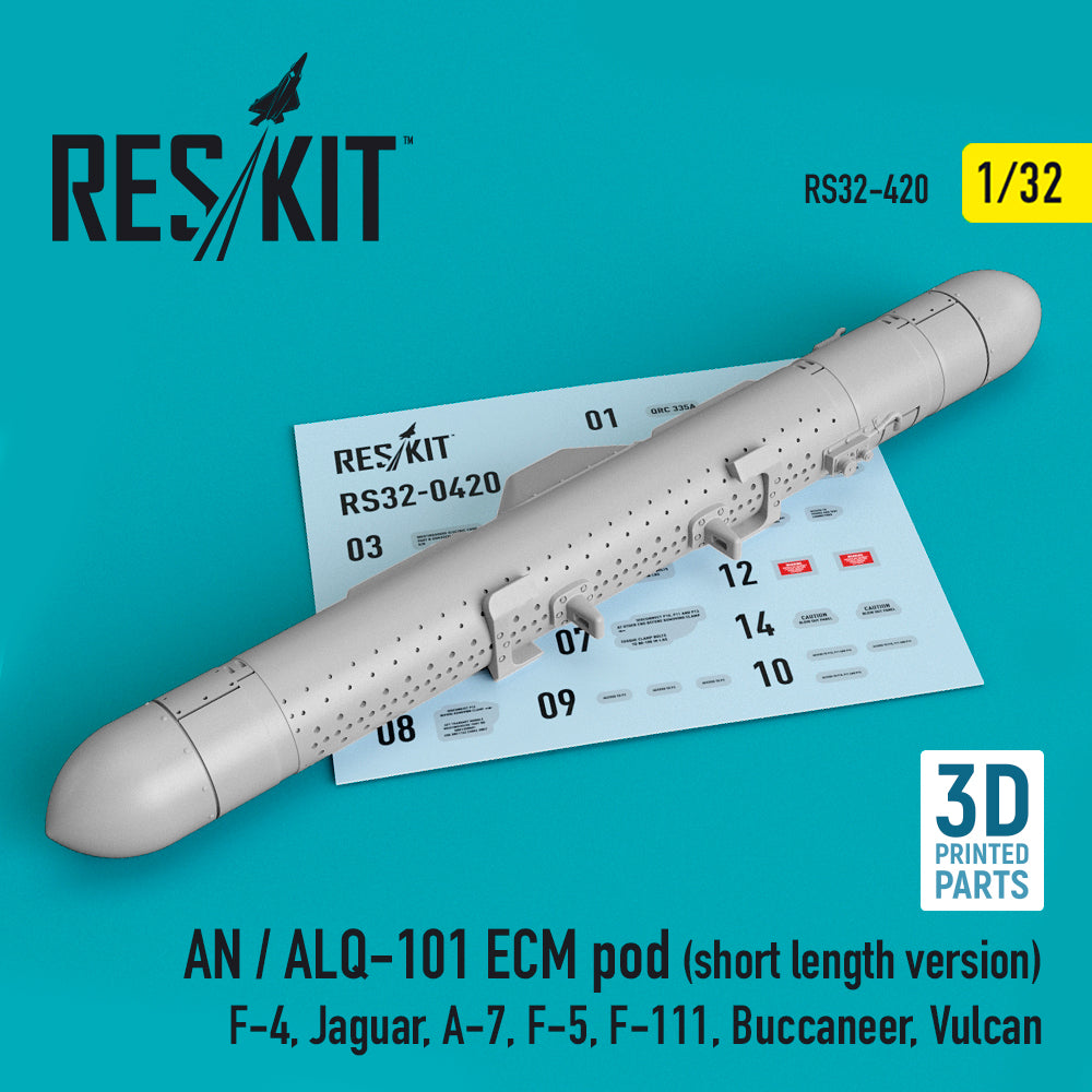 ResKit RS32-0420 1:32 AN / ALQ-101 ECM pod (short length version)