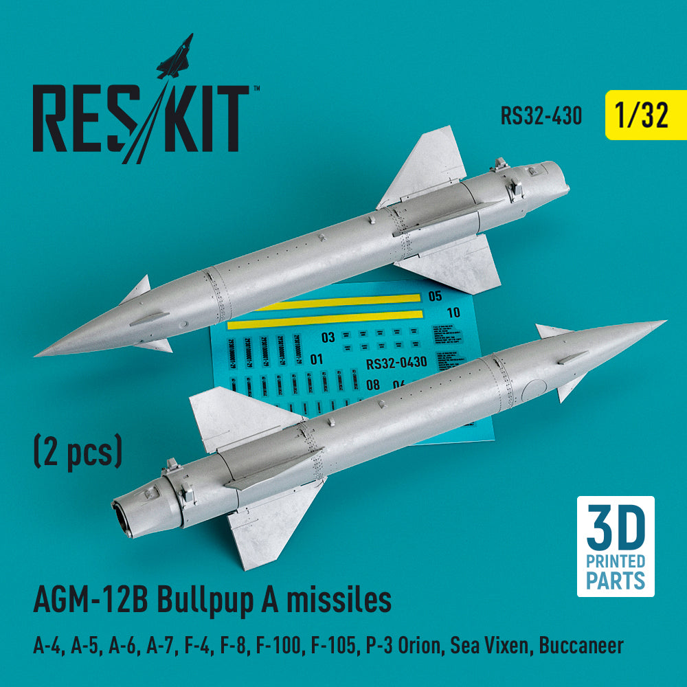 ResKit RS32-0430 1:32 AGM-12B Bullpup A missiles (2 pcs)