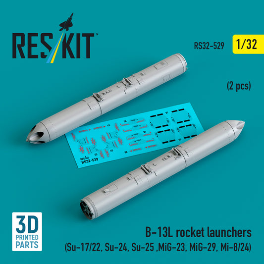 ResKit RS32-0529 1:32 B-13L rocket launchers (2 pcs)