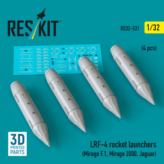 ResKit RS32-531 1:32 LRF-4 rocket launchers (4 pcs)