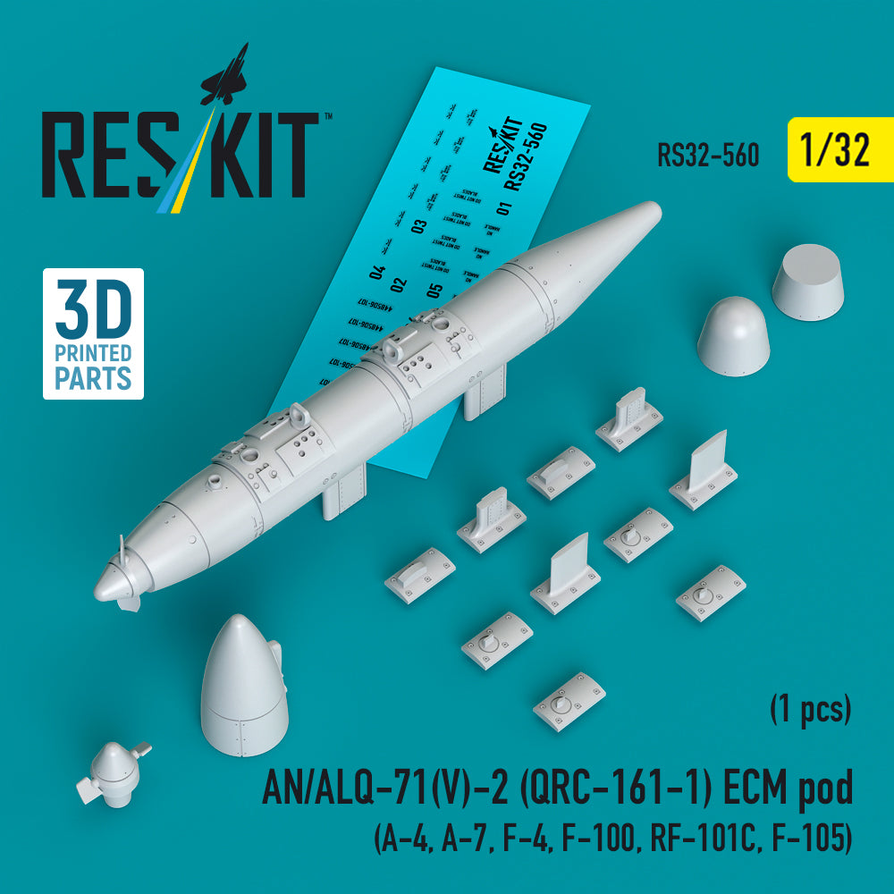 ResKit RS32-560 1:32 AN/ALQ-71(V)-2 (QRC-161-1) ECM pod (1pcs)