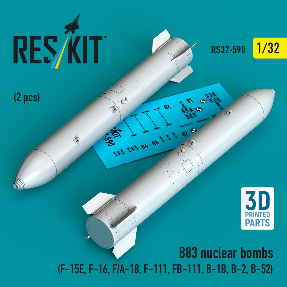 ResKit RS32-590 1:32 B83 nuclear bombs (2 pcs)