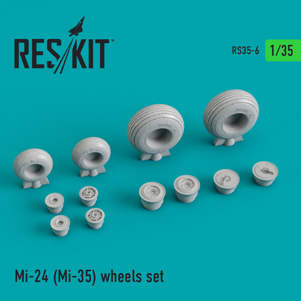 ResKit RS35-0006 1:35 Mil Mi-24 (Mi-35) wheels set