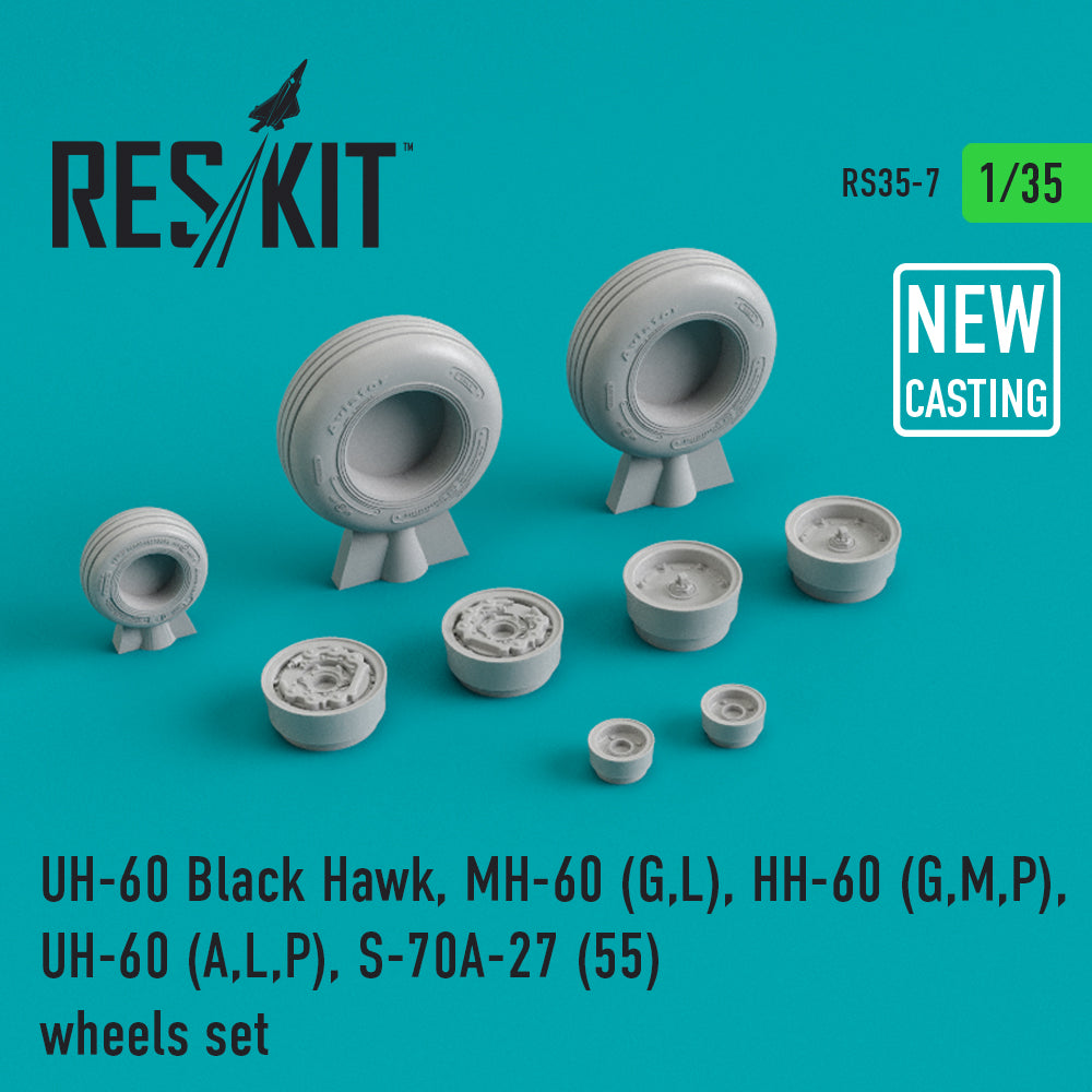 ResKit RS35-0007 1:35 Sikorsky UH-60 (all versions) wheels set