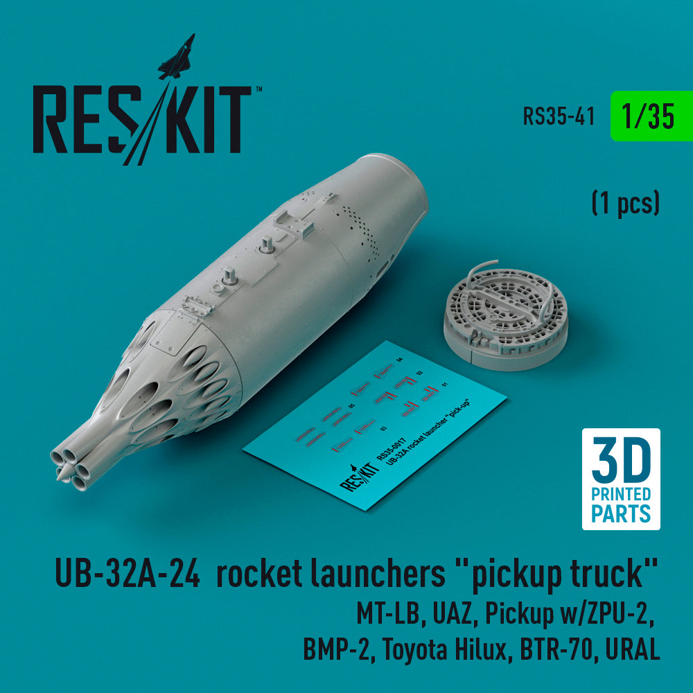 ResKit RS35-041 1:35 UB-32A-24 rocket launchers 'pickup truck' (1 pcs)