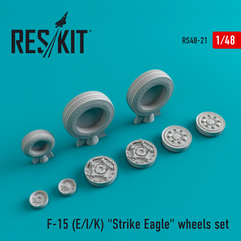ResKit RS48-0021 1:48 F-15E/F-15I/F-15K Strike Eagle wheels set