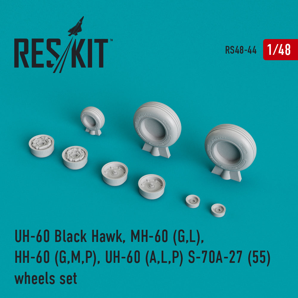 ResKit RS48-0044 1:48 Sikorsky H-60 (all versions) wheels set