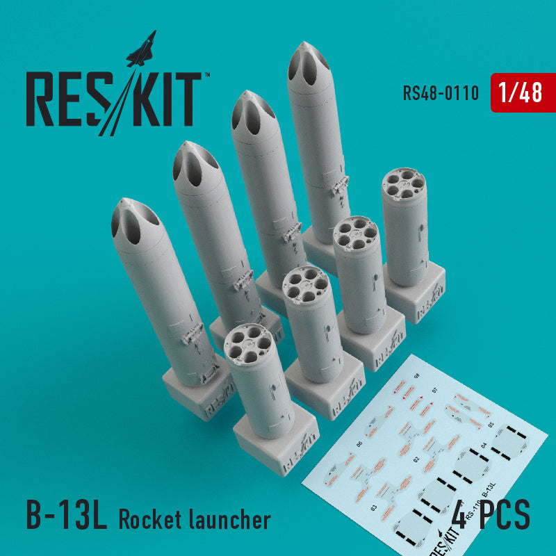 ResKit RS48-0110 1:48 B-13L Rocket launcher (4 pcs)