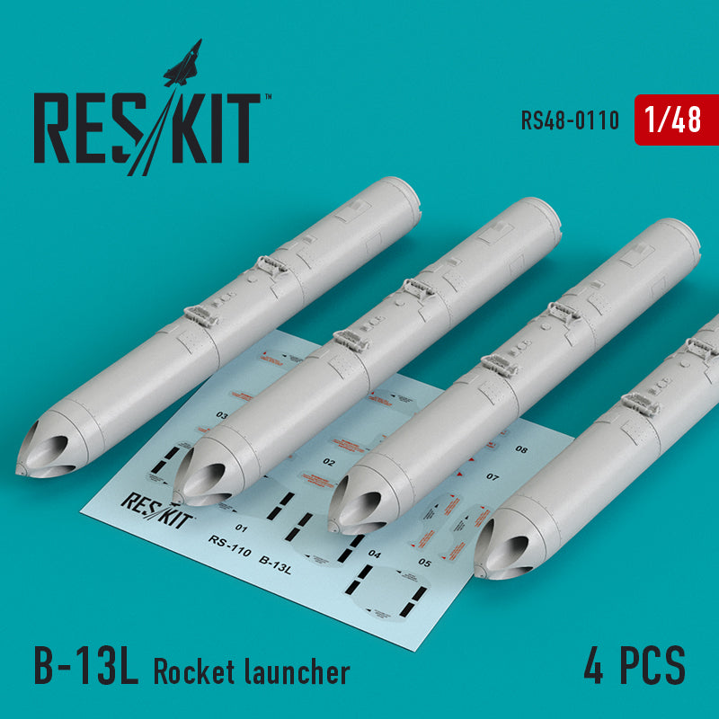 ResKit RS48-0110 1:48 B-13L Rocket launcher (4 pcs)
