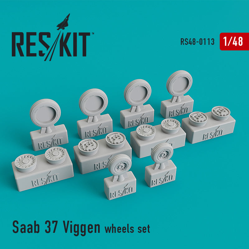 ResKit RS48-0113 1:48 Saab AJ-37/SK-37 'Viggen' wheels set