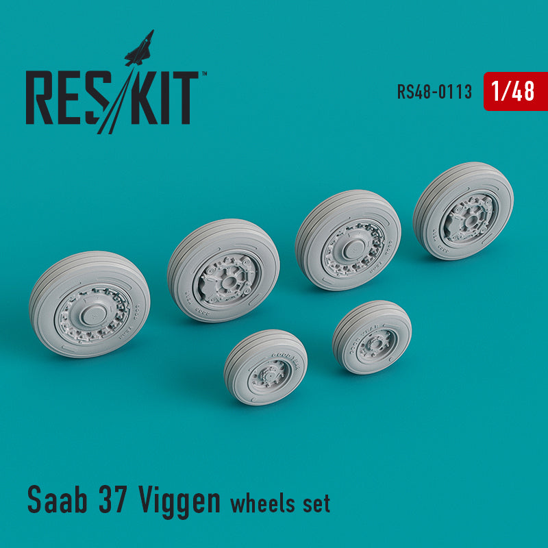 ResKit RS48-0113 1:48 Saab AJ-37/SK-37 'Viggen' wheels set
