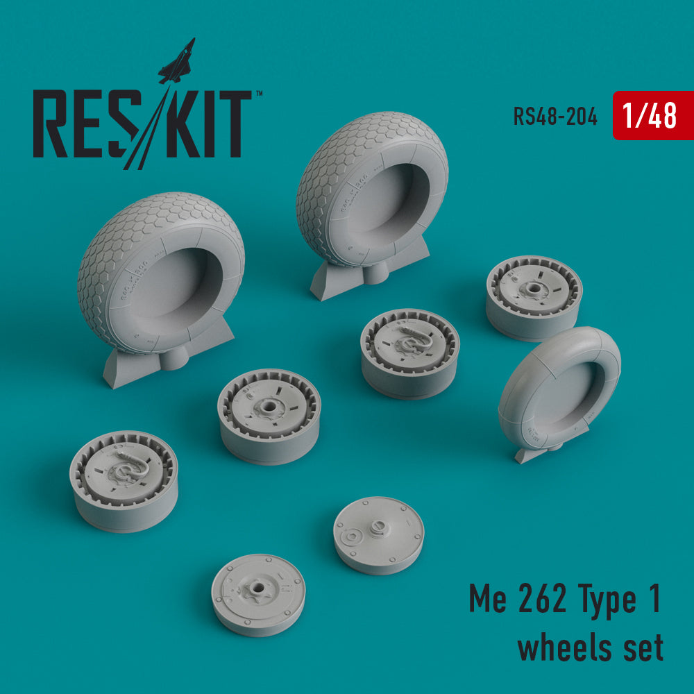 ResKit RS48-0204 1:48 Messerschmitt Me-262A-1/Me-262B-2 Type 1 wheels