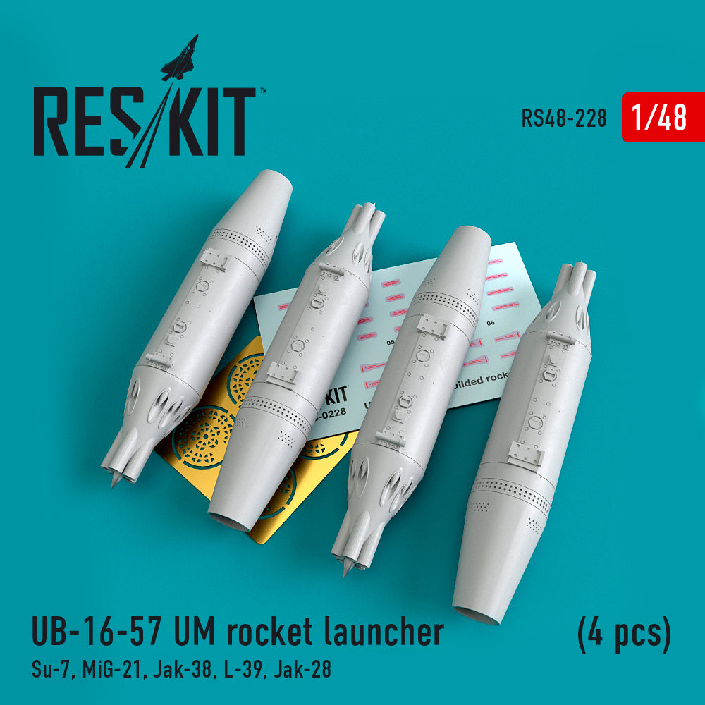ResKit RS48-0228 1:48 UB-16-57 UM rocket launcher (4 pcs)
