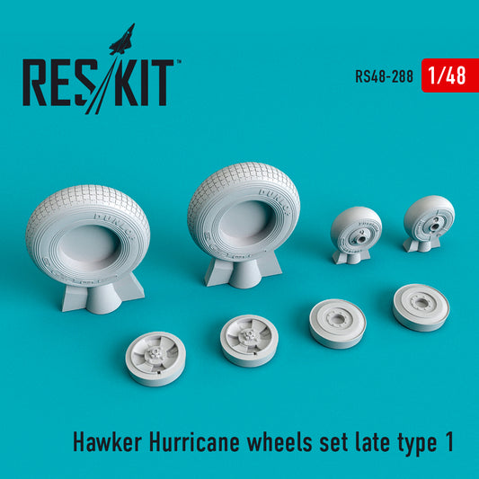 ResKit RS48-0288 1:48 Hawker Hurricane wheels set late type 1