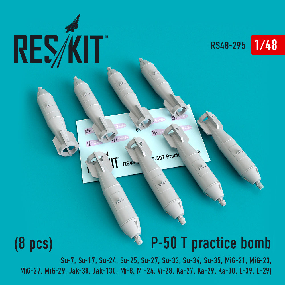 ResKit RS48-0295 1:48 P-50 T practice bomb (8 pcs)