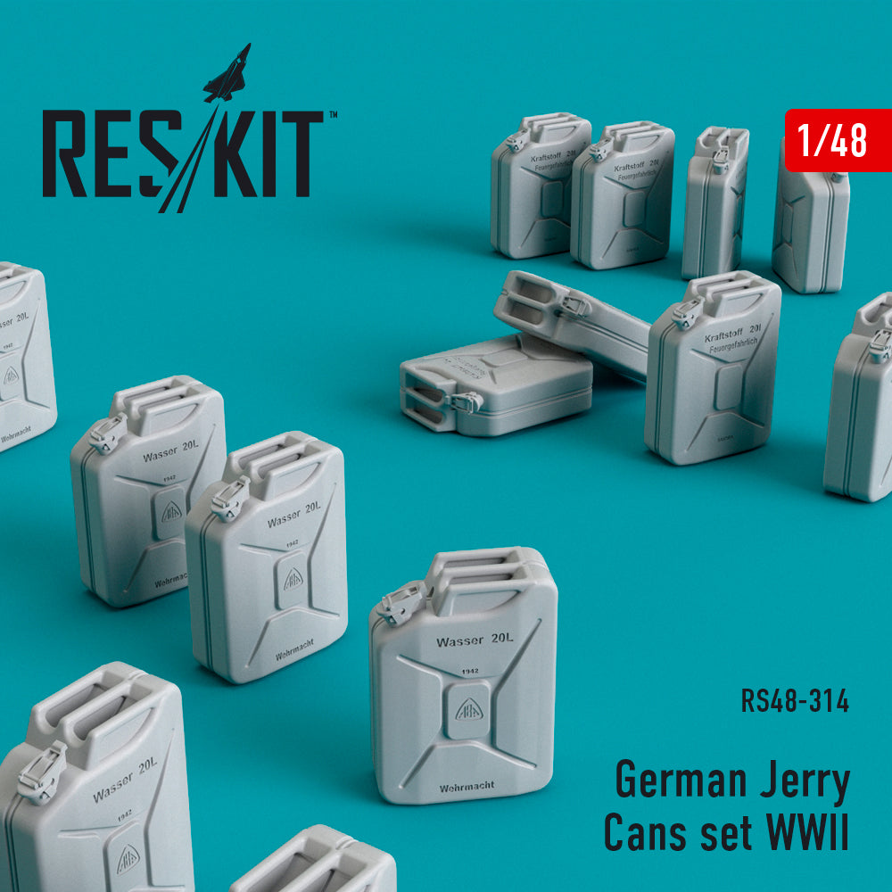 ResKit RS48-0314 1:48 German Jerry Cans set WWII (16 pcs)