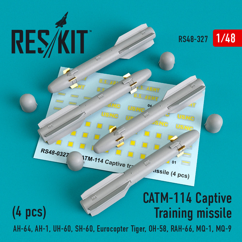 ResKit RS48-0327 1:48 CATM-114 Captive Training missile (4 pcs)