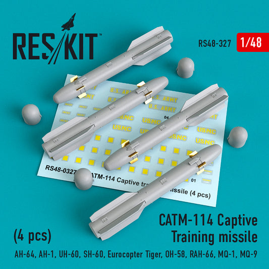 ResKit RS48-0327 1:48 CATM-114 Captive Training missile (4 pcs)