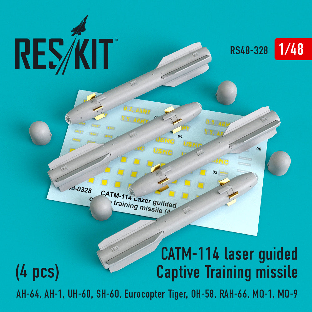 ResKit RS48-0328 1:48 CATM-114 laser guided Captive Training missile (4 pcs)