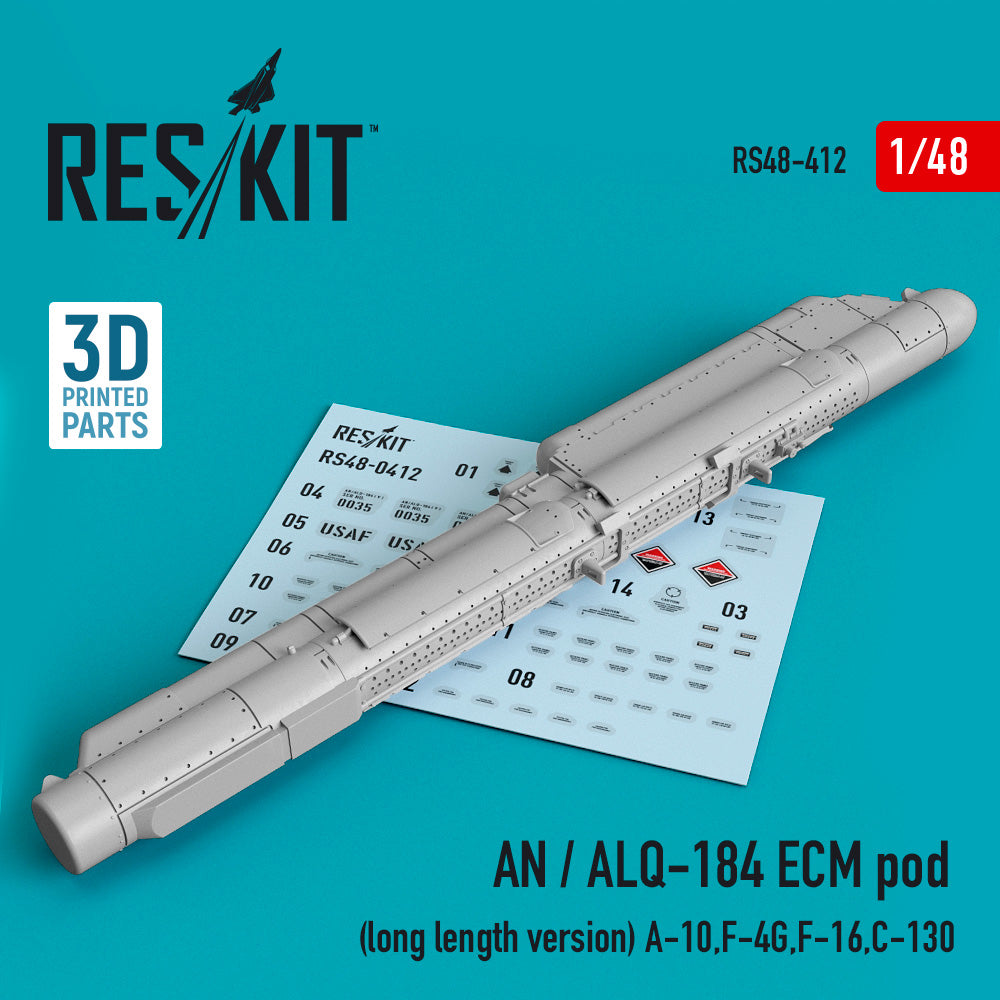 ResKit RS48-0412 1:48 AN / ALQ-184 ECM pod (long length version)