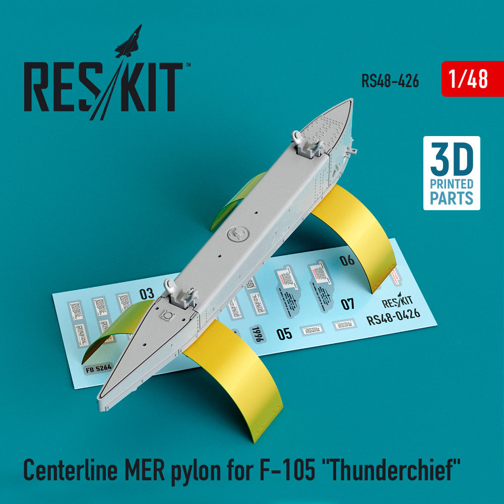 ResKit RS48-0426 1:48 Centerline MER pylon for F-105D/F-105G Thunderchief