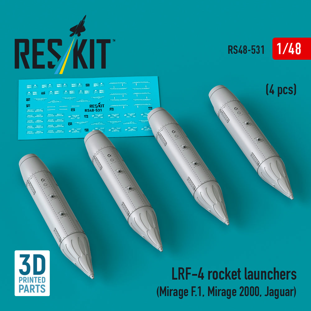 ResKit RS48-531 1:48 LRF-4 rocket launchers (4 pcs)