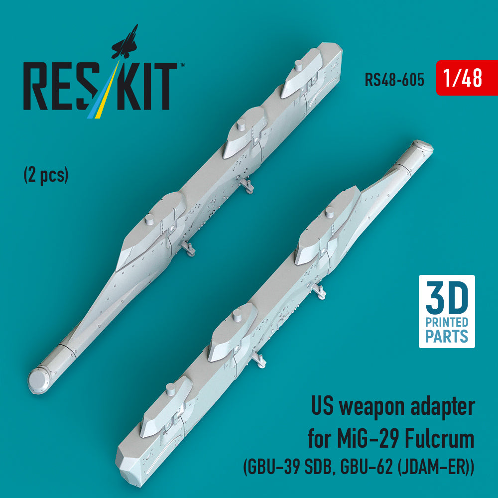 ResKit RS48-605 1:48 US weapon adapter for Mikoyan MiG-29 Fulcrum (2 pcs)