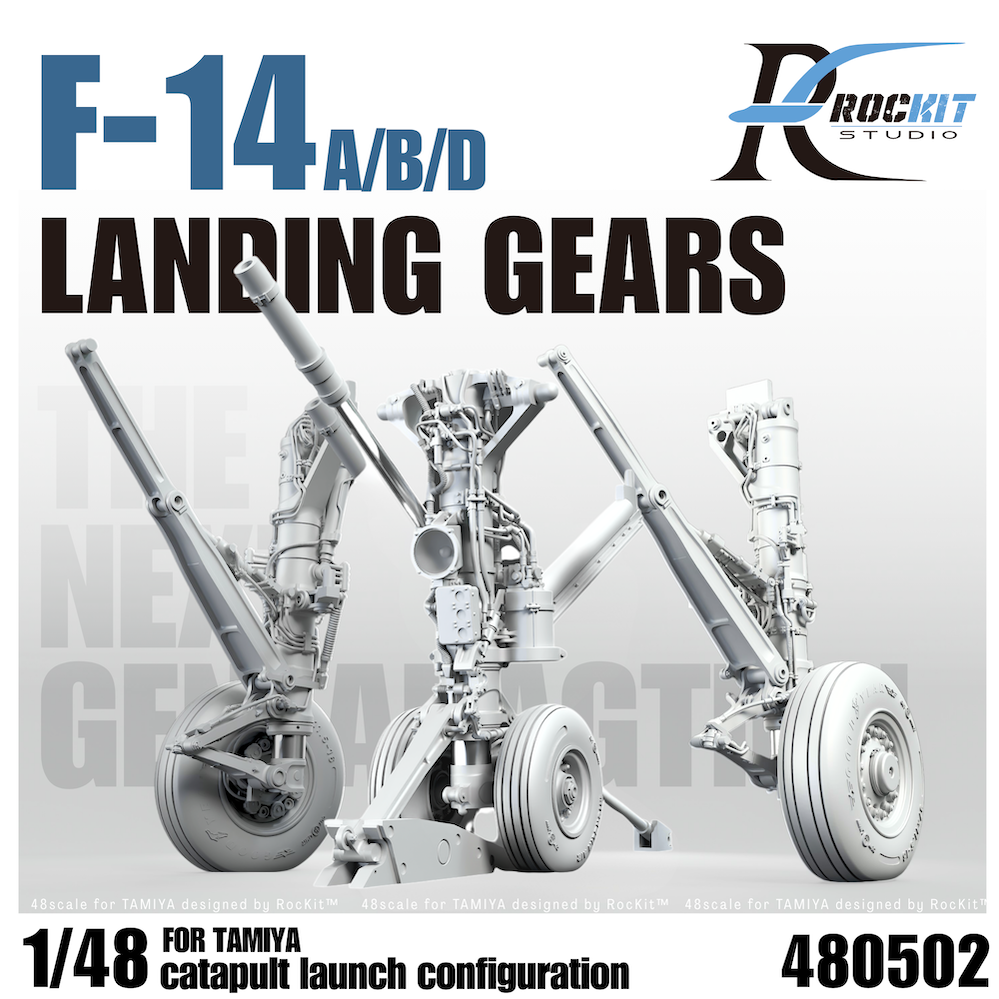 Rockit Studio RS480502T 1:48 F-14A/F-14B/F-14D Tomcat Next-Gen landing gears catapult launch configuration