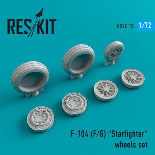 ResKit RS72-0010 1:72 Lockheed F-104F/F104G Starfighter wheels set