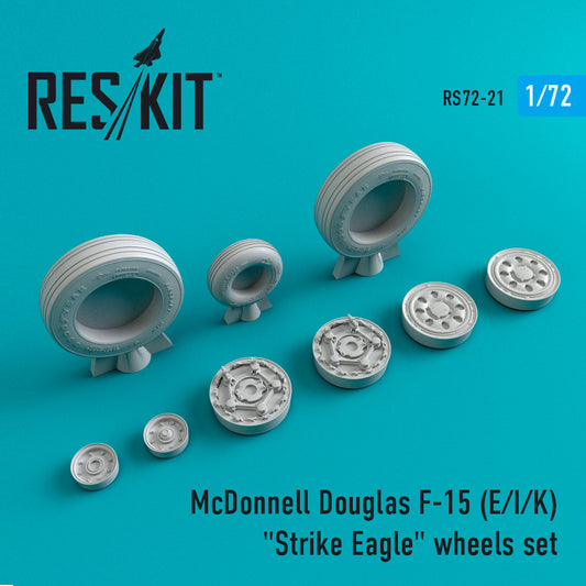 ResKit RS72-0021 1:72 McDonnell-Douglas F-15E/F-15I/F-15K Strike Eagle wheels set