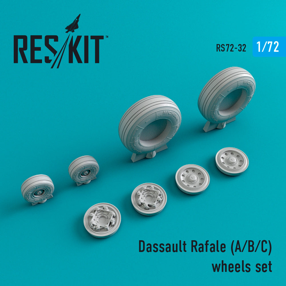 ResKit RS72-0032 1:72 Dassault Rafale A/B/C wheels set