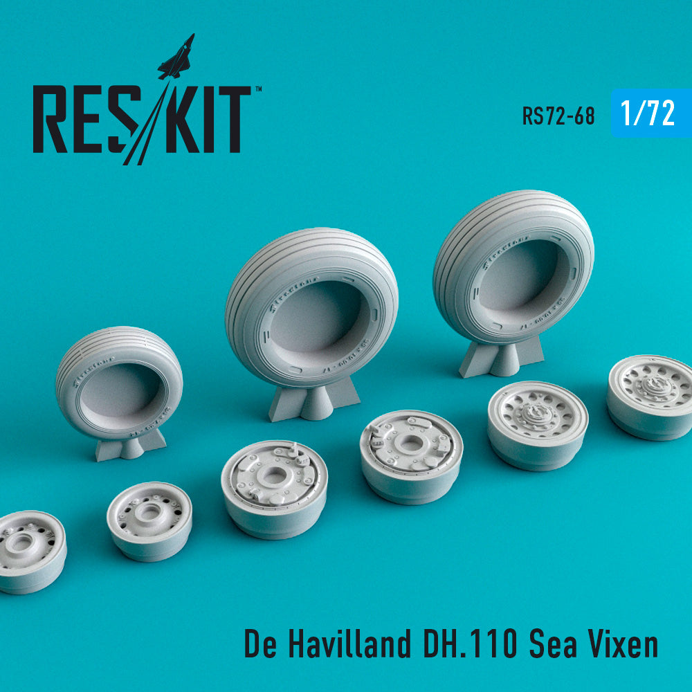 ResKit RS72-0068 1:72 de Havilland Sea Vixen wheels set