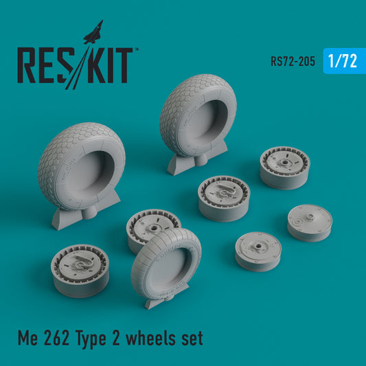 ResKit RS72-0205 1:72 Messerschmitt Me-262A-1/Me-262B-2 Type 2 wheels set