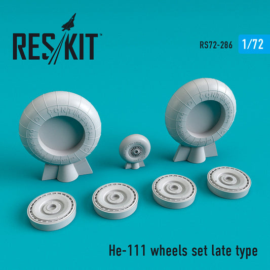 ResKit RS72-0286 1:72 Heinkel He-111 wheels set late type