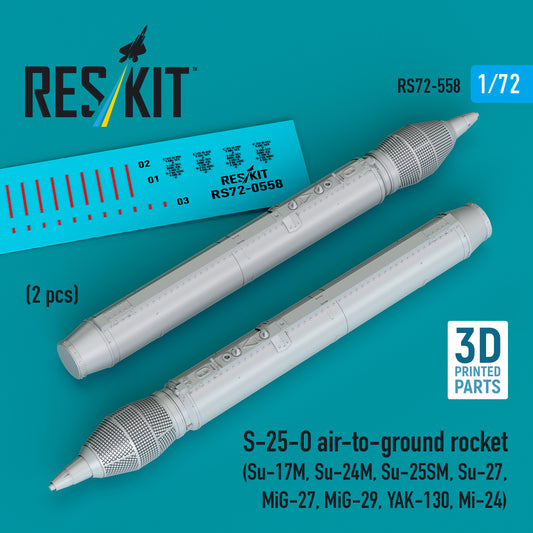 ResKit RS72-558 1:72 S-25-O air-to-ground rocket (2 pcs)