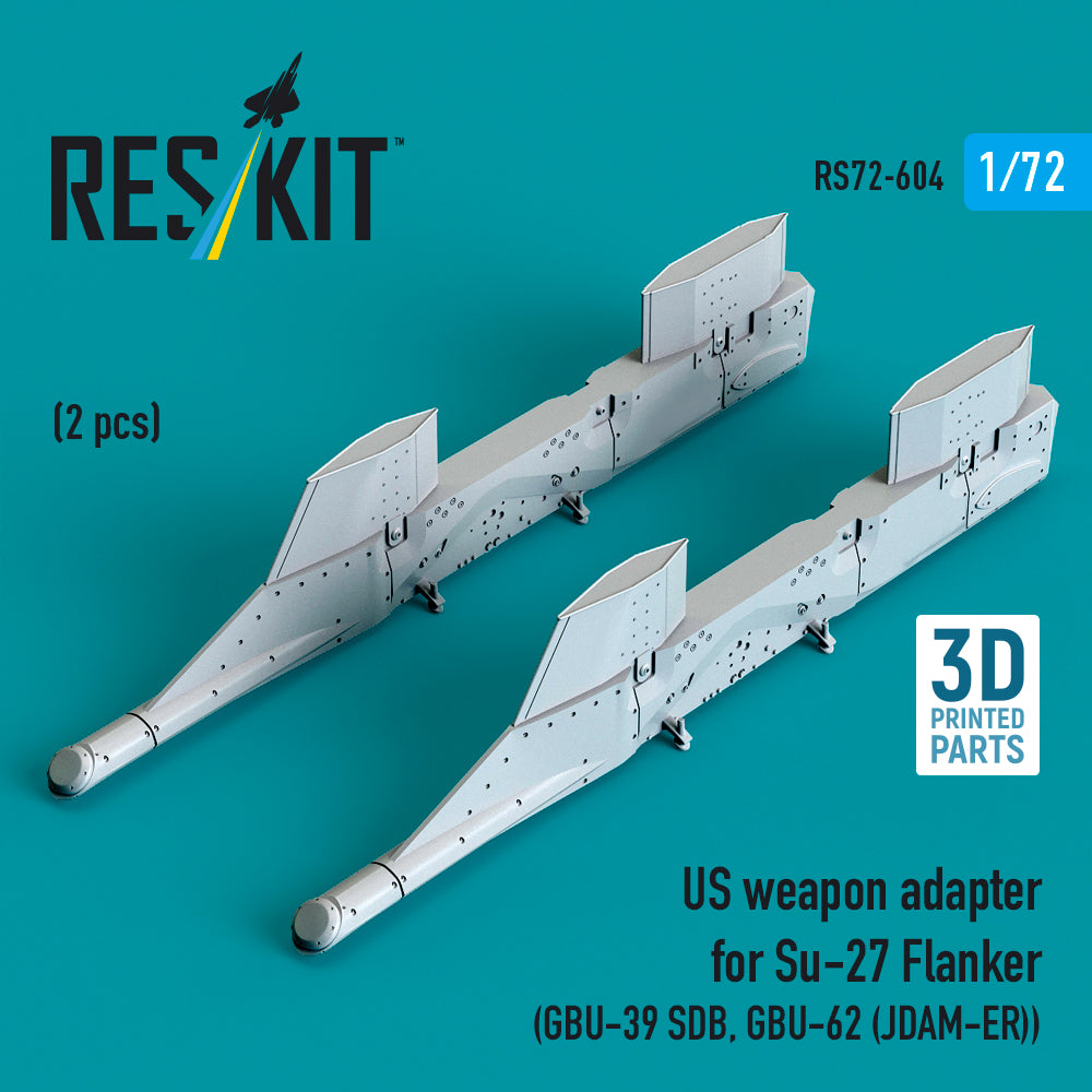 ResKit RS72-604 1:72 US weapon adapter for Su-27 Flanker (2 pcs)
