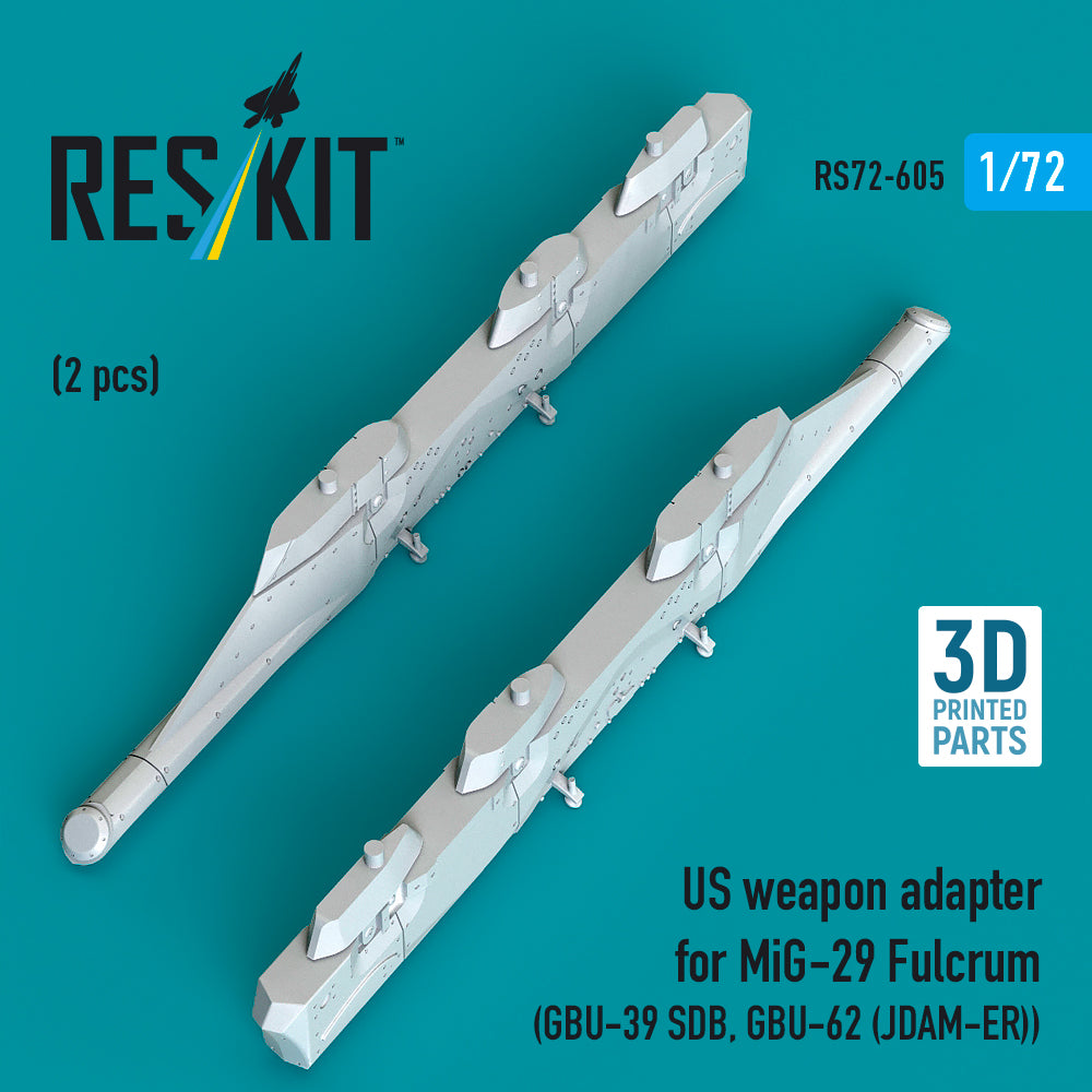ResKit RS72-605 1:72 US weapon adapter for Mikoyan MiG-29 Fulcrum (2 pcs)