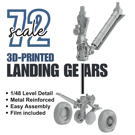 Rockit Studio 720701A 1:72 F/A-18E/ F/A-18F Super Hornet landing gear with wheels
