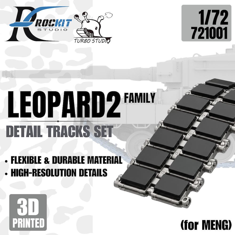 Rockit Studio RS721001 1:72 Leopard 2 family tracks set