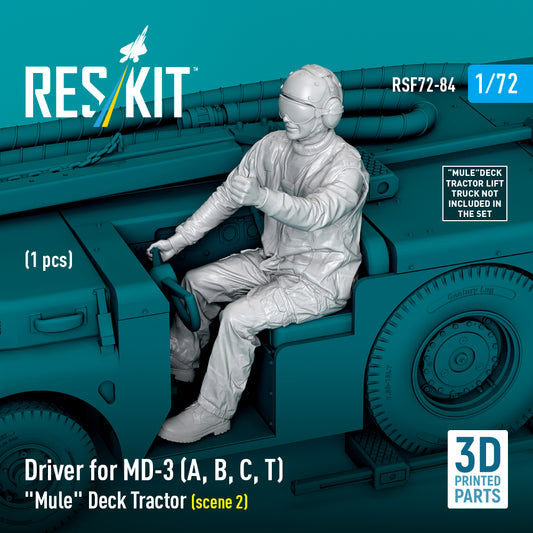 ResKit RSF72-84 1:72 Driver for MD-3 'Mule' Deck Tractor (scene 2) (1 pcs)