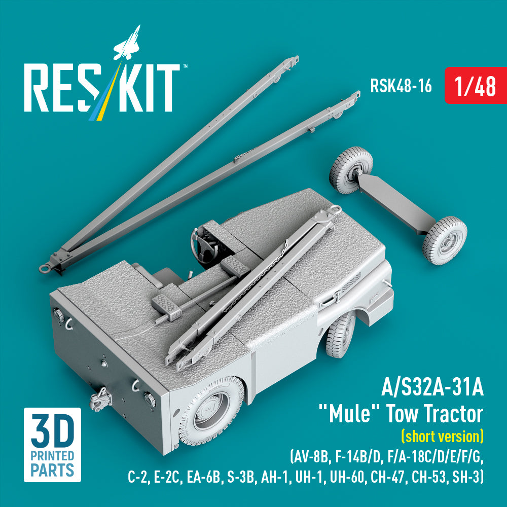 ResKit RSK48-16 1:48 A/S32A-31A 'Mule' Tow Tractor (short version)