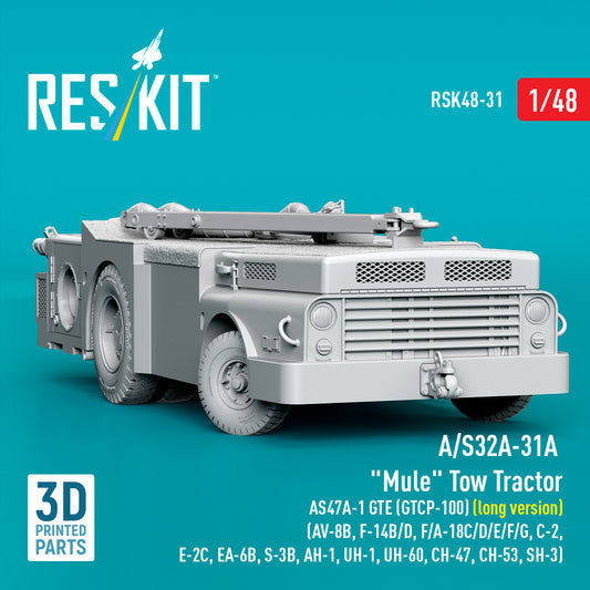 ResKit RSK48-31 1:48 A/S32A-31A 'Mule' Tow Tractor AS47A-1 GTE (GTCP-100) (long version)