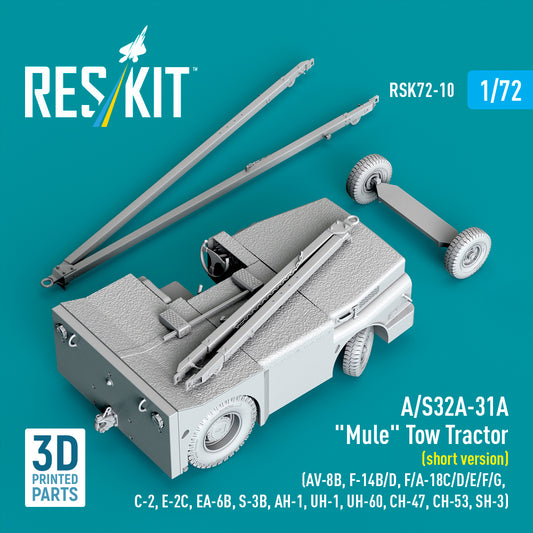 ResKit RSK72-10 1:72 A/S32A-31A 'Mule' Tow Tractor (short version)