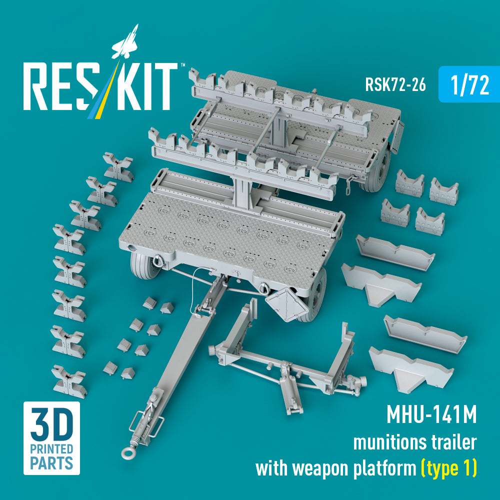 ResKit RSK72-26 1:72 MHU-141M munitions trailer with weapon platform (type 1)