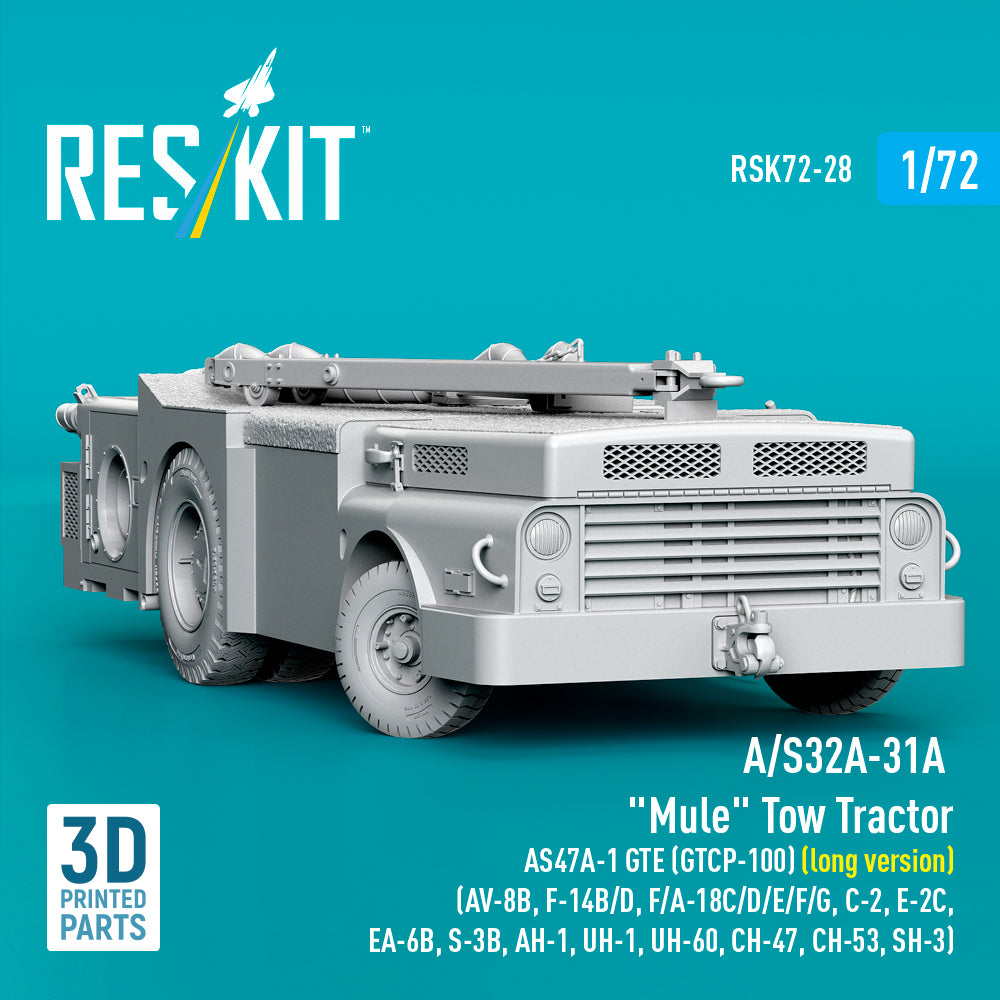 ResKit RSK72-28 1:72 A/S32A-31A 'Mule' Tow Tractor AS47A-1 GTE (GTCP-100) (long version)