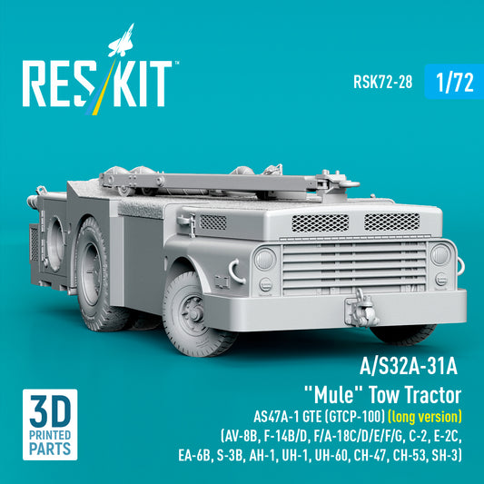 ResKit RSK72-28 1:72 A/S32A-31A 'Mule' Tow Tractor AS47A-1 GTE (GTCP-100) (long version)