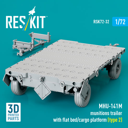 ResKit RSK72-32 1:72 MHU-141M munitions trailer with flat bed/cargo platform (type 2)