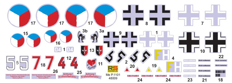 RS Models 48009 1:48 Messerschmitt P.1101