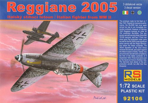 RS Models 92106 1:72 Reggiane Re.2005 What if markings
